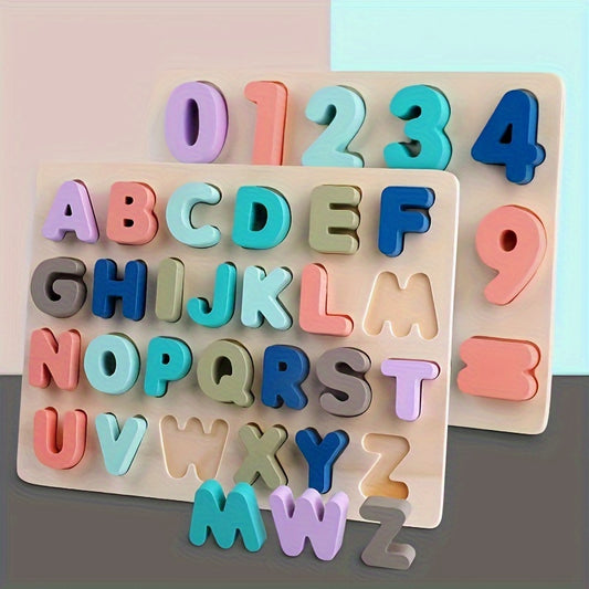 Alphabet Matching Wooden Puzzles for Kids - Halloween Christmas Gift