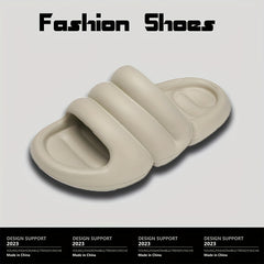 Men's Soft Sole Cloud Slides Non Slip Platform Slides