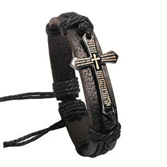 Men's Bracelet Cross Metal Punk Style Bracelet