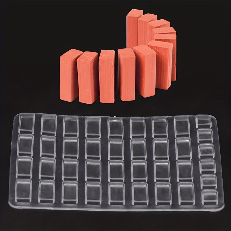 1pc Mini Brick Mold Cement Model Brick Red Pink Small Brick House Building