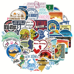 50pcs English Graffiti Stickers for Guitar Skateboard Laptop DIY Stickers