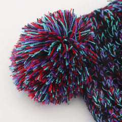 Children's Wool Ball Windproof Knitted Hat for Winter