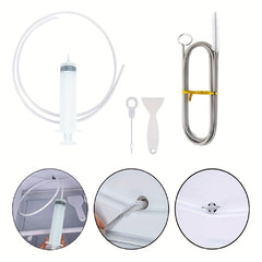 5pcs Refrigerator Drain Hole Clog Remover Fridge Cleaning Kit