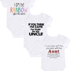 Toddler Baby Rompers 3pcs Set Creative Letter Print Perfect Pregnancy Gift