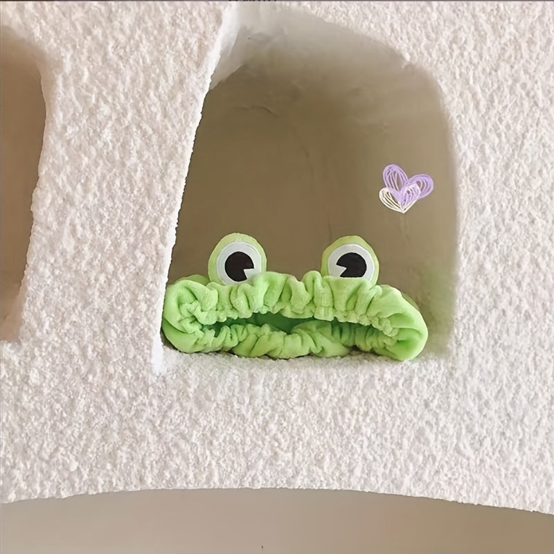 1pc Frog Cartoon Hairband Women's Face Headband Hairband