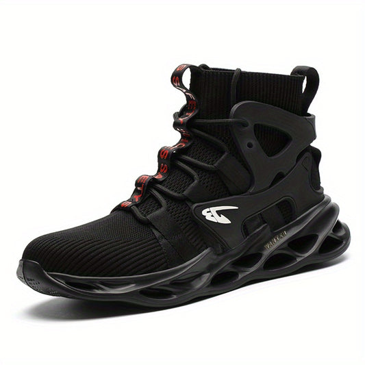 CEATSAFETV Steel Toe Work Boots Puncture Proof High Top Industrial Shoes