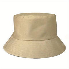 Double-Sided Sunshade Bucket Hat Outdoor Solid