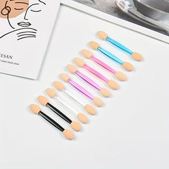 10pcs Sponge Eyeshadow Applicators Double Sided Makeup Applicator