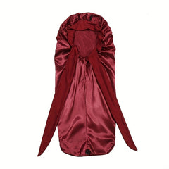 Bowknot Satin Bonnet Long Hair Bonnets Comfortable Night Cap
