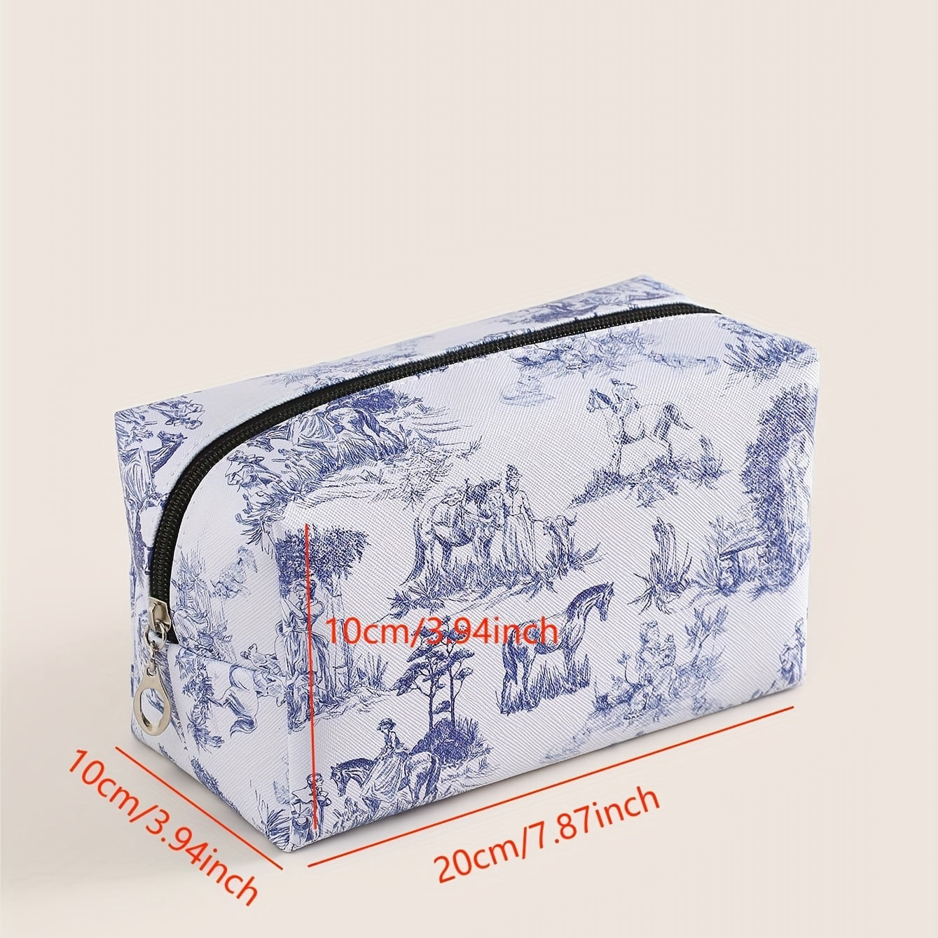 Horse & Figure Makeup Bag Toiletry Bag For Women Small Travel Cosmetic Pouch