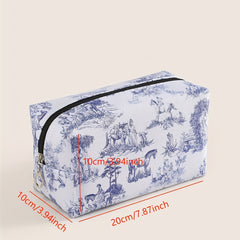 Horse & Figure Makeup Bag Toiletry Bag For Women Small Travel Cosmetic Pouch