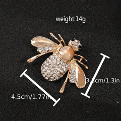 Animal Bee Brooch Suit Pin Alloy Set Insects Bee Brooches