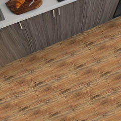 5pcs Wood Pattern Floor Sticker Waterproof Tile Sticker Home Decor 0.7mm