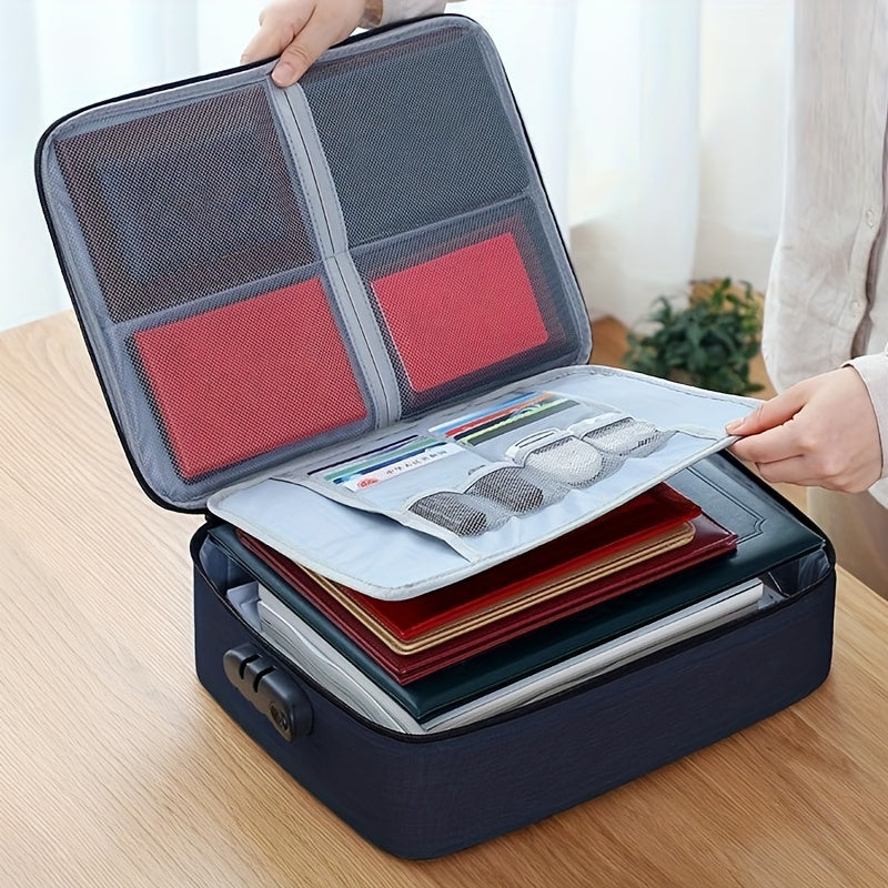 Large Capacity Document Storage Bag with Code Lock