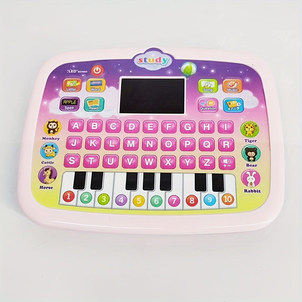 Kids Learning Tablet with Alphabet Keys Numbers Music LED