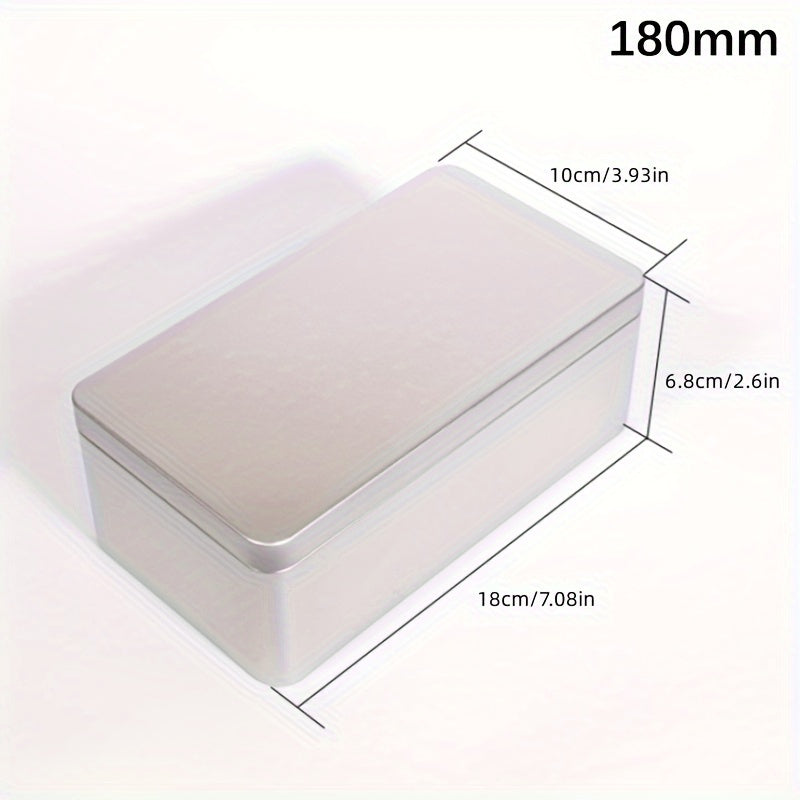 Mini Tinplate Soap Box Rectangular Tin Case Storage Organizer Tin Storage Box