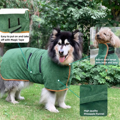 Quick Dry Pet Bathrobe for Dogs and Cats