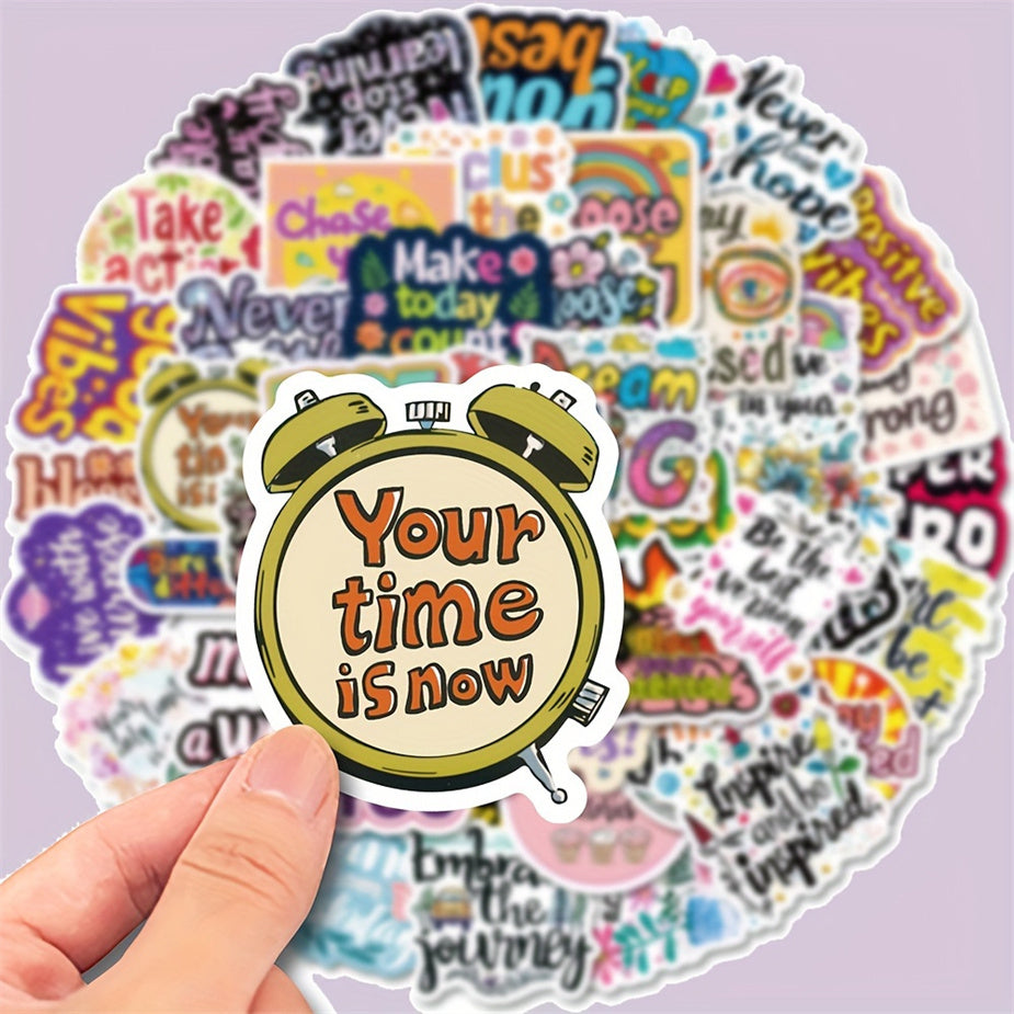 50pcs Inspirational Quotes Motivational Stickers for Self Improvement