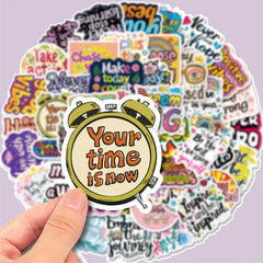 50pcs Inspirational Quotes Motivational Stickers for Self Improvement