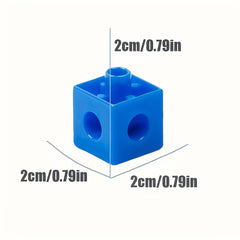 200pcs Structural Square Block Set for Counting Sorting and Building
