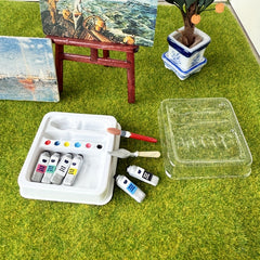 Mini Watercolor Pen Box Model for Dollhouse - DIY Toy House Accessories