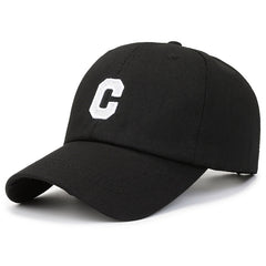 Men's Letter Embroidered Cotton Baseball Cap