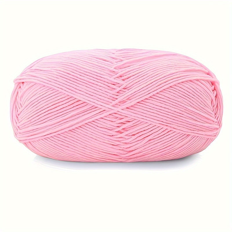 4-Strand Combed Milk Cotton Wool Yarn Ball for Crochet Doll Making