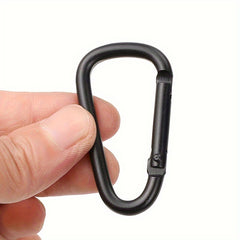 10pcs Mini Aluminum Carabiner Clip Keychain D Shape 8 Shape Mountaineering