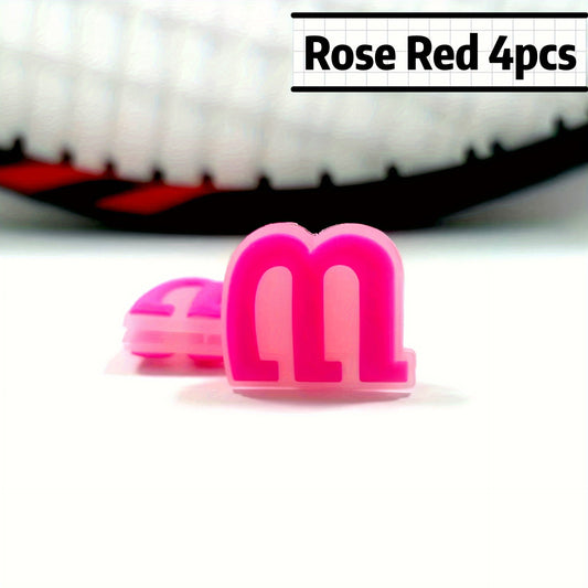 4PCS Tennis Vibration Dampener Silicone Racket Shock Absorbers