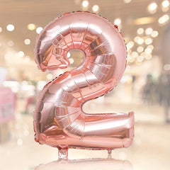 1pc Rose Golden Number Balloon Birthday Party Decoration