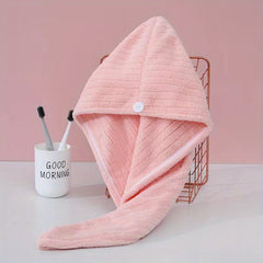Soft Hair Drying Cap Absorbent Quick Drying Hair Wrap Towel