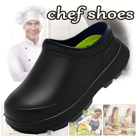 Men's Waterproof Chef Clogs Non-Slip Work Shoes