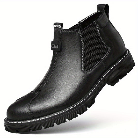 Men's Slip On Chelsea Boots Outdoor Anti-skid Rubber Sole Boots