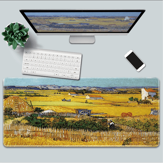 Artistic Painting Keyboard and Mouse Pad Set