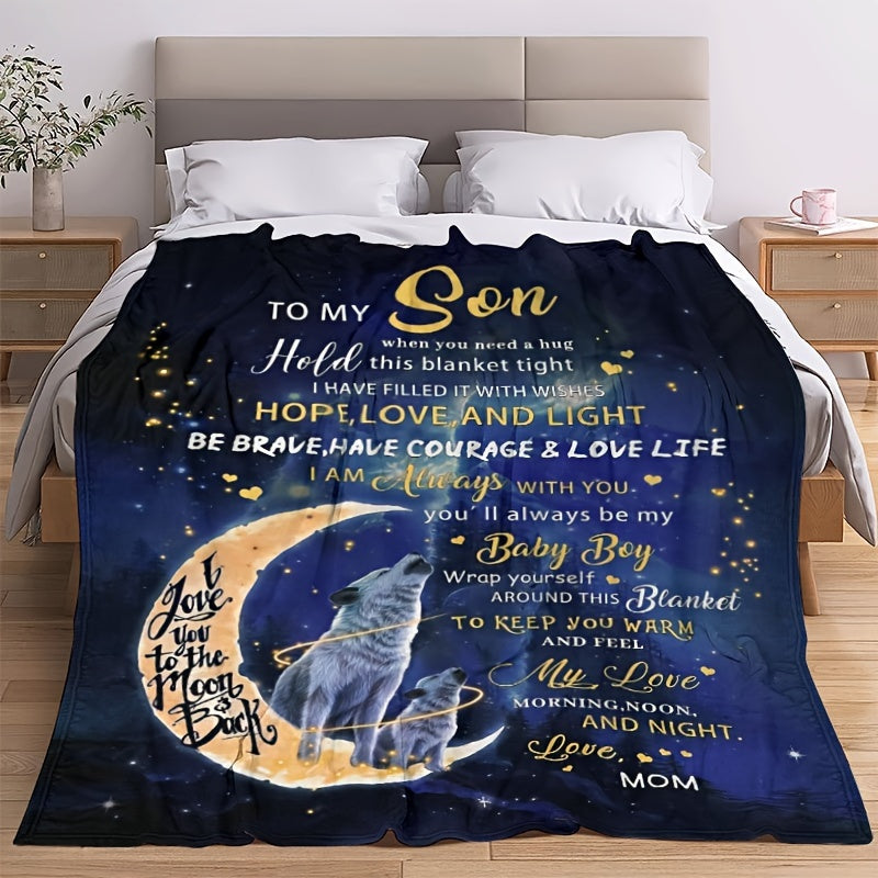 1pc Outdoor Blanket for Son Warm Cozy Soft Throw Blanket
