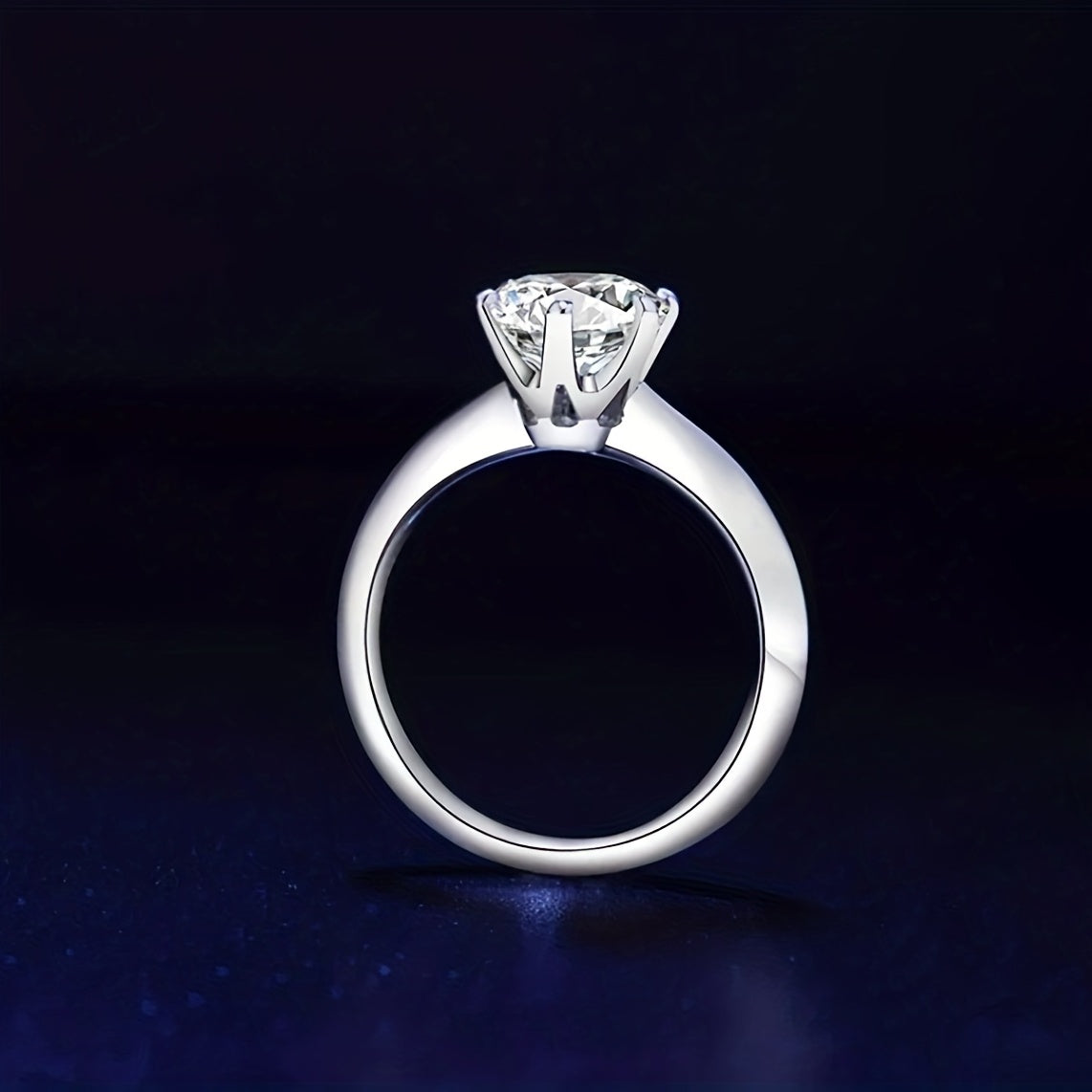Men's Silver Stainless Steel Zircon Ring Set