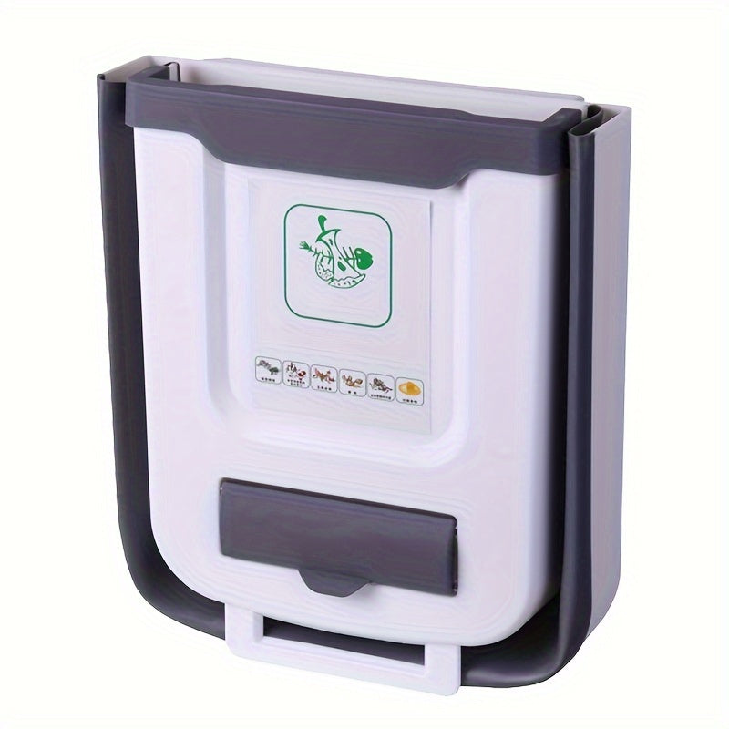 12L Foldable Hanging Trash Can for Kitchen and Car