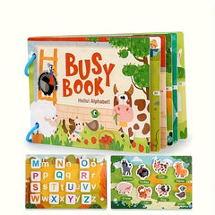 Dino & Farm Busy Book for Kids 3 Interact Quiet Activity