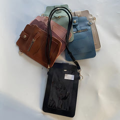 Mobile Phone Bag With Transparent Film Touch Screen Shoulder Bag