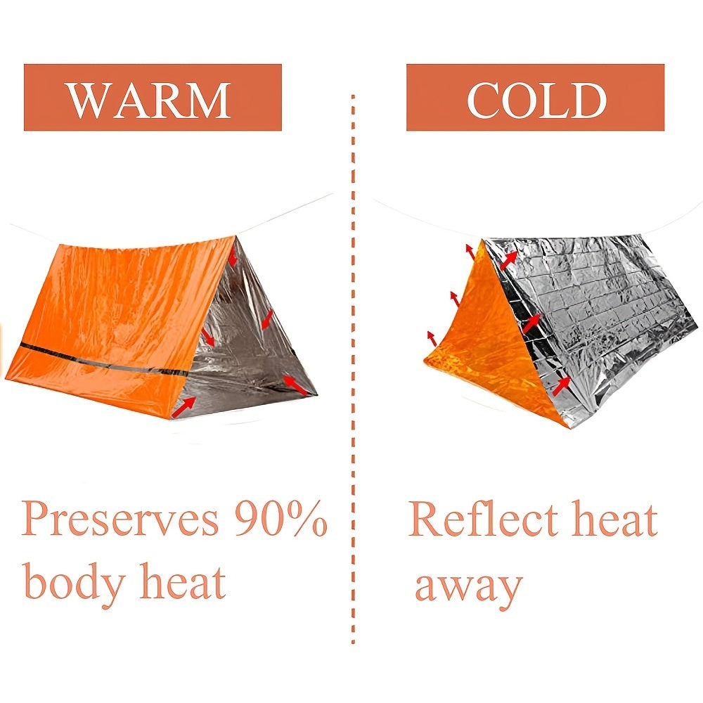 2 Person Emergency Shelter Survival Bivy Tube Tent Kit