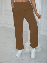 Versatile Jogger Pants Casual Elastic Waist Sweatpants Women's Clothing