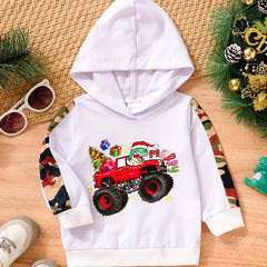 Toddler Boys Christmas Dinosaur Hoodie