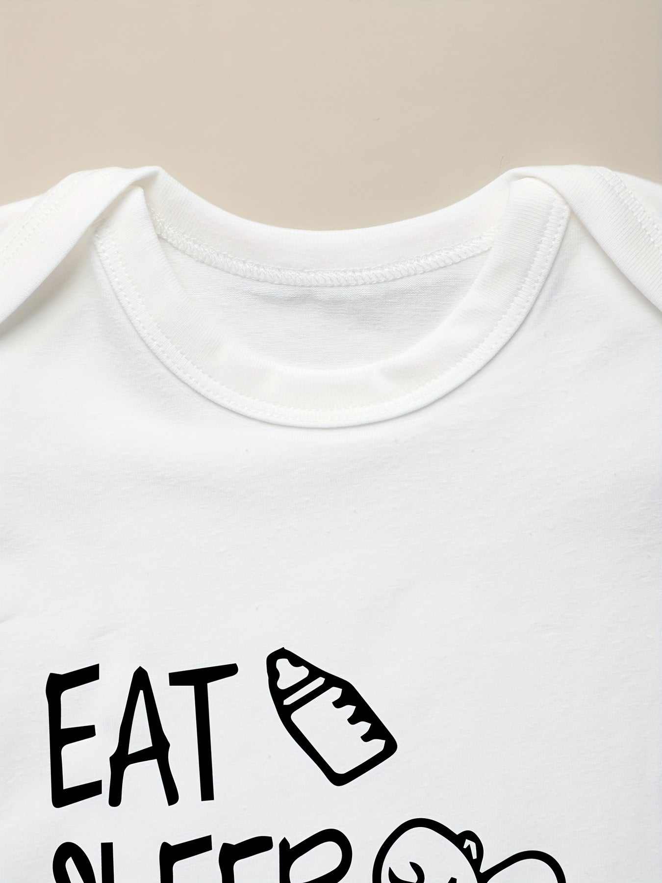 100% Cotton Baby Bodysuits Soft Crew Neck Baby Onesies