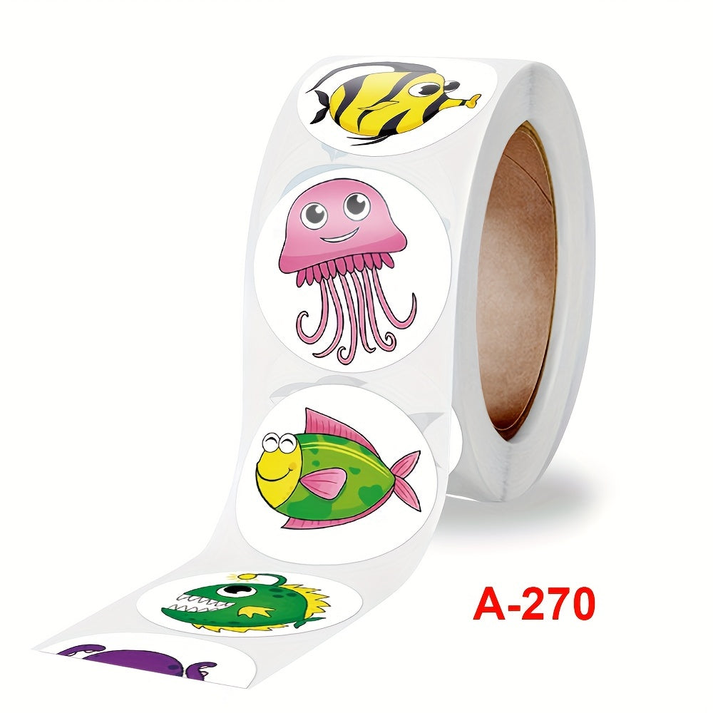 500 Motivation Reward Stickers Roll Office Stationery Decoration Sealing Labels