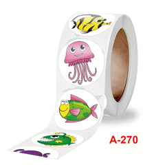 500 Motivation Reward Stickers Roll Office Stationery Decoration Sealing Labels