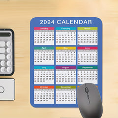 Calendar HD Mouse Pad Non Slip Rubber Mouse Pad For Computer Desk Office