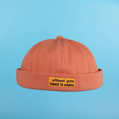 Cotton Vintage Ruffle Beanie Brimless Spring Summer Men Women