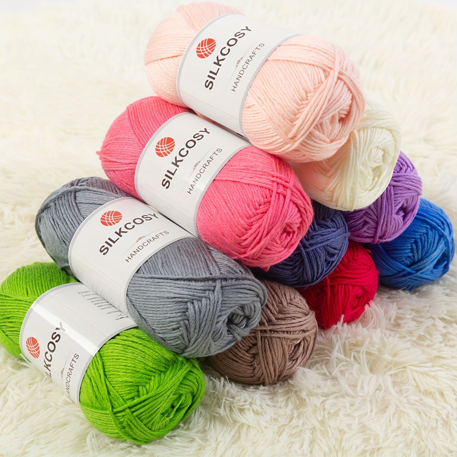 Crochet Yarn 2mm Medium Thick 8 Layer Warm Yarn 100g 656 Feet 200 Meters
