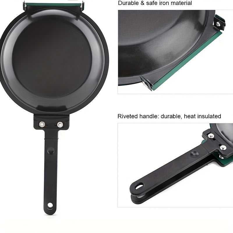 Steel Double Pan Perfect Pancake Maker Nonstick Flip Pan