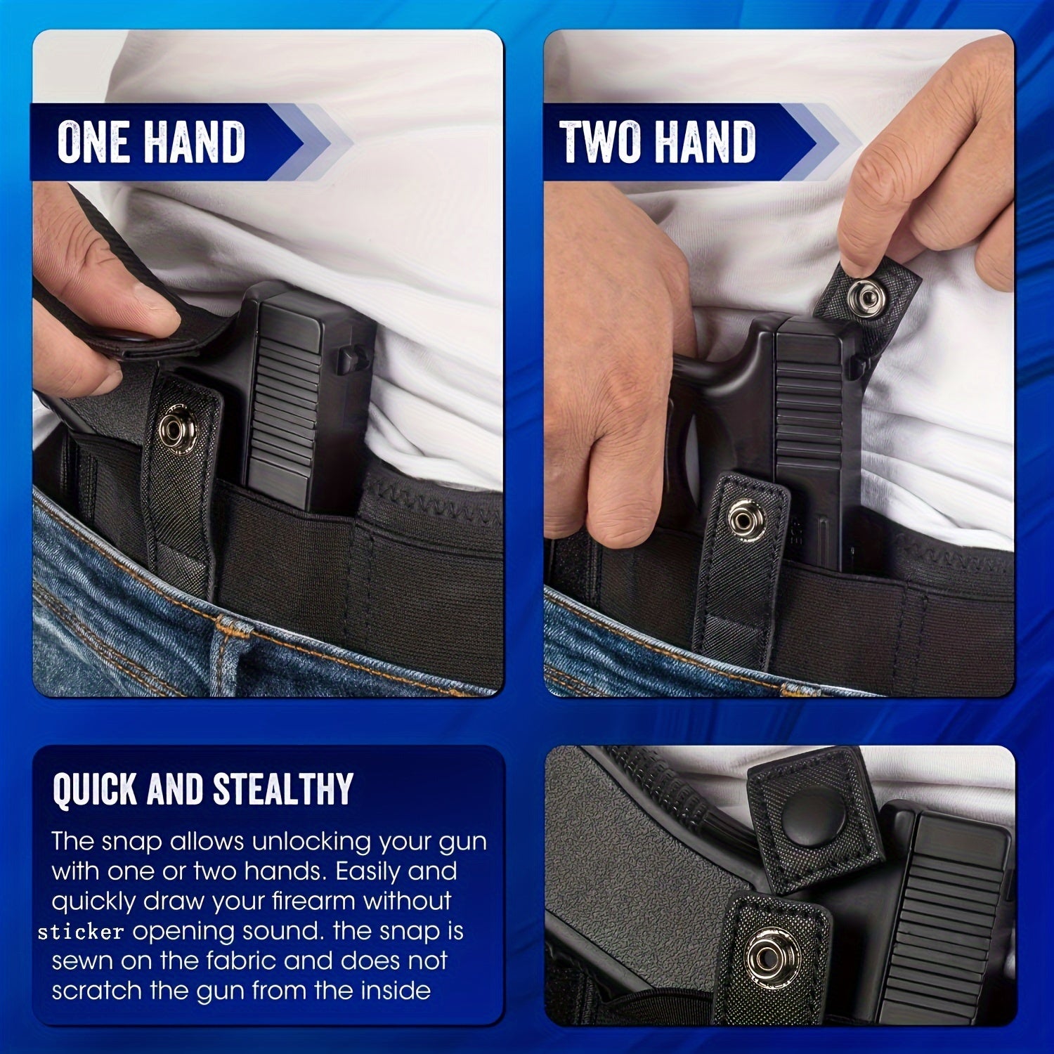 Outdoor Waist Holster for Concealed Carry with Quick Draw